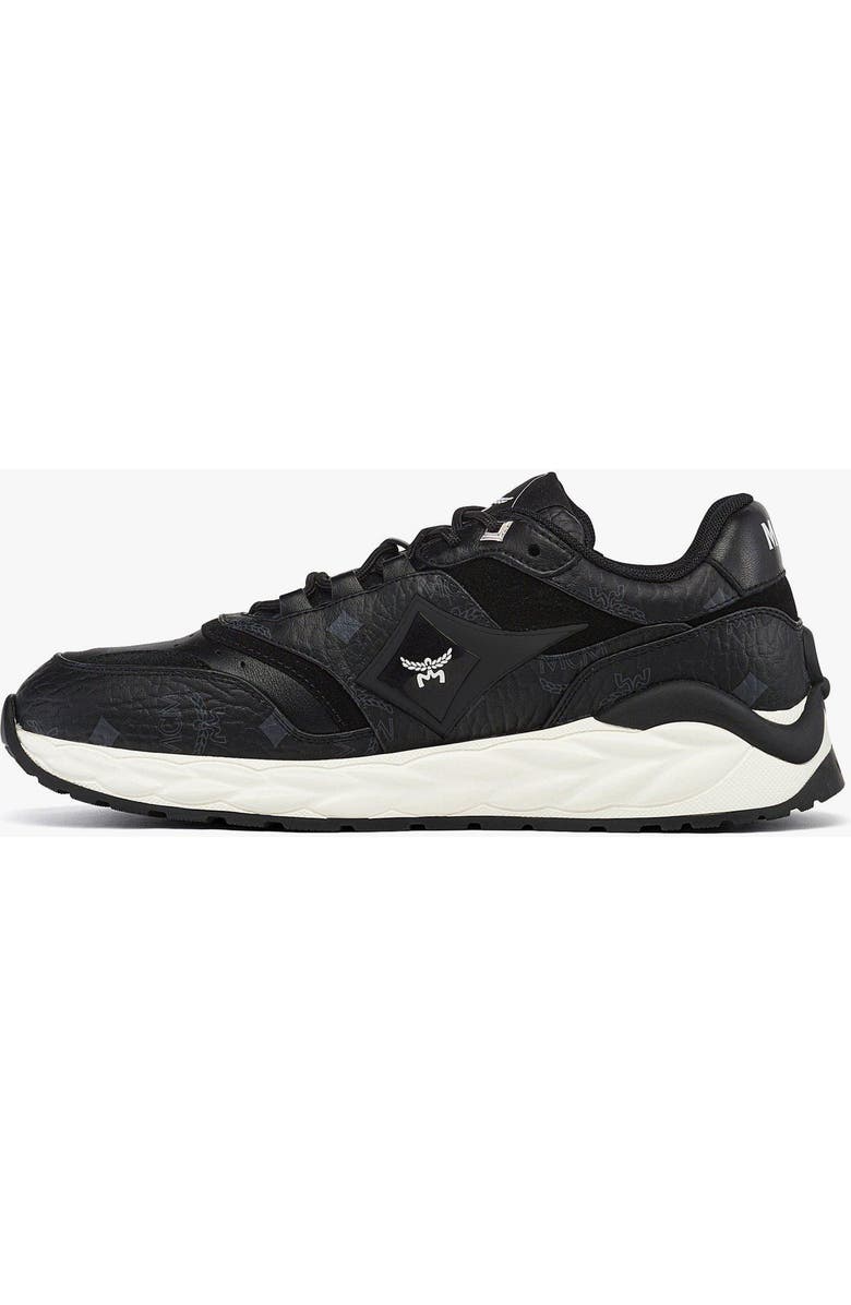 MCM Skywander Sneakers in Visetos, Alternate, color,