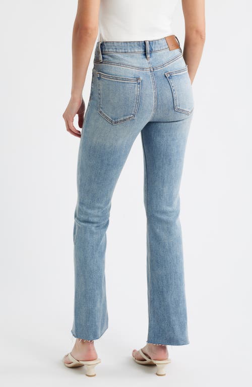 Hidden Jeans High Waist Raw Hem Crop Bootcut Jeans In Blue