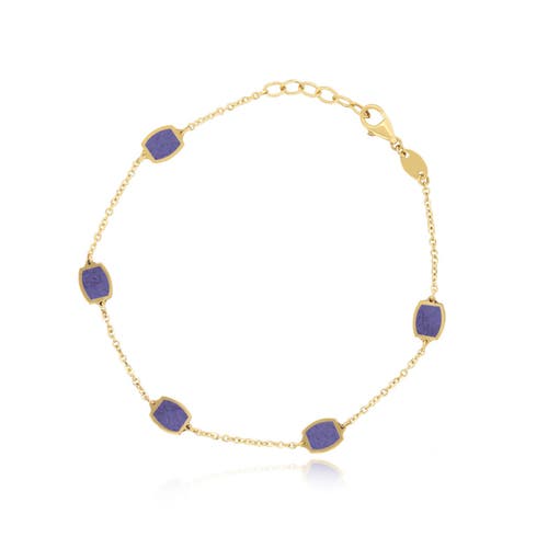 The Lovery Fine Jewelry Amethyst Icon Bracelet In Purple