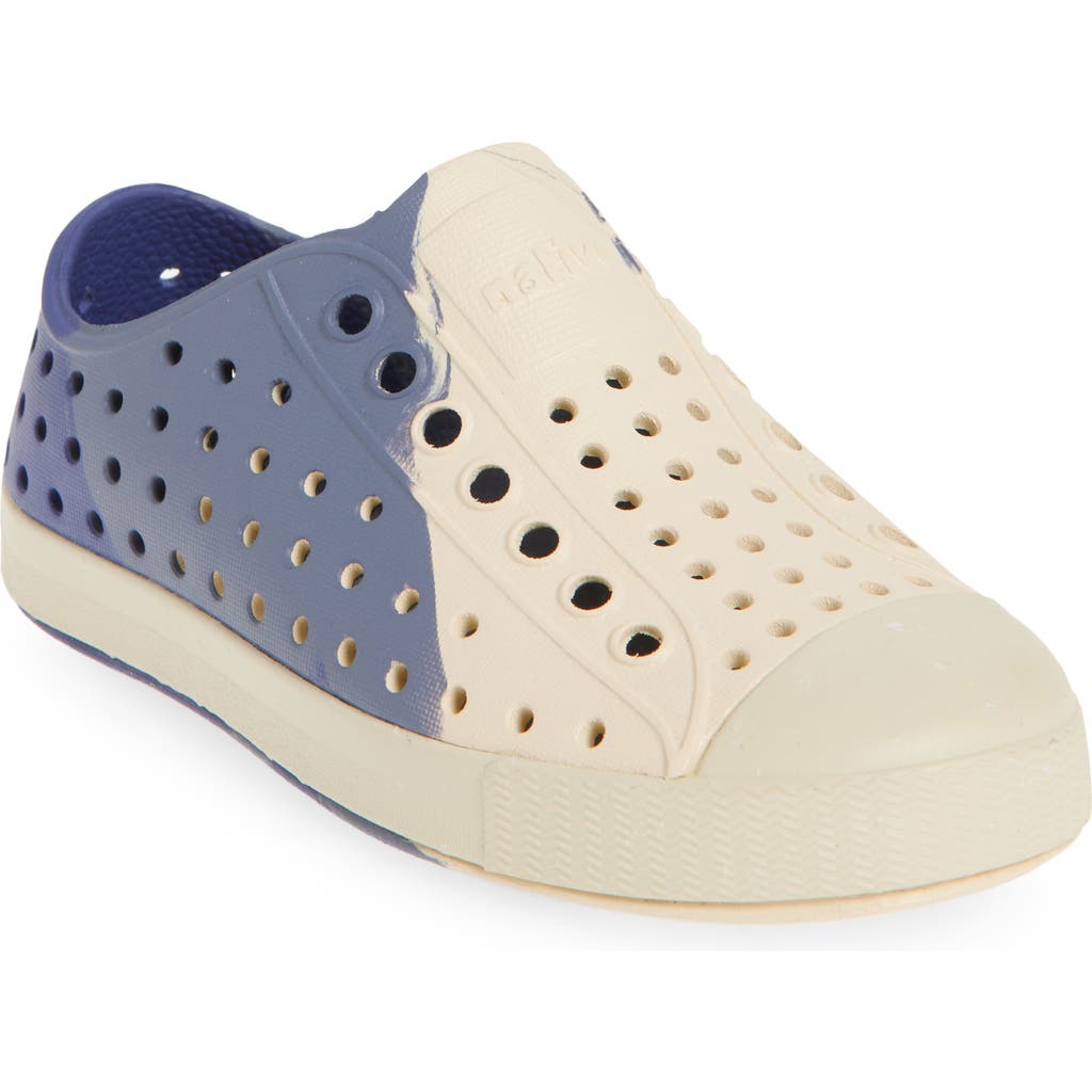 Native Shoes Kids' Jefferson Slip-on Sneaker In Ink Blue Marble
