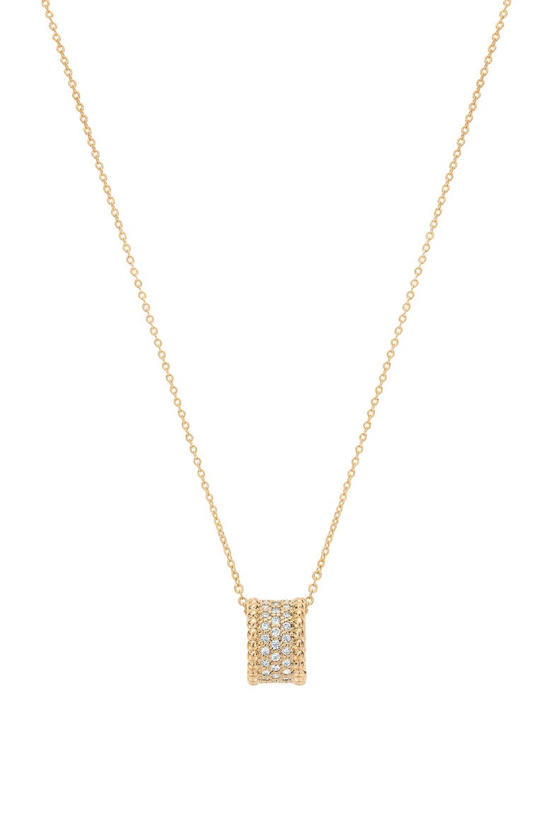 14k Gold Plated Rosa Necklace Dainty Trendy Statement Gift, Main, color, Gold