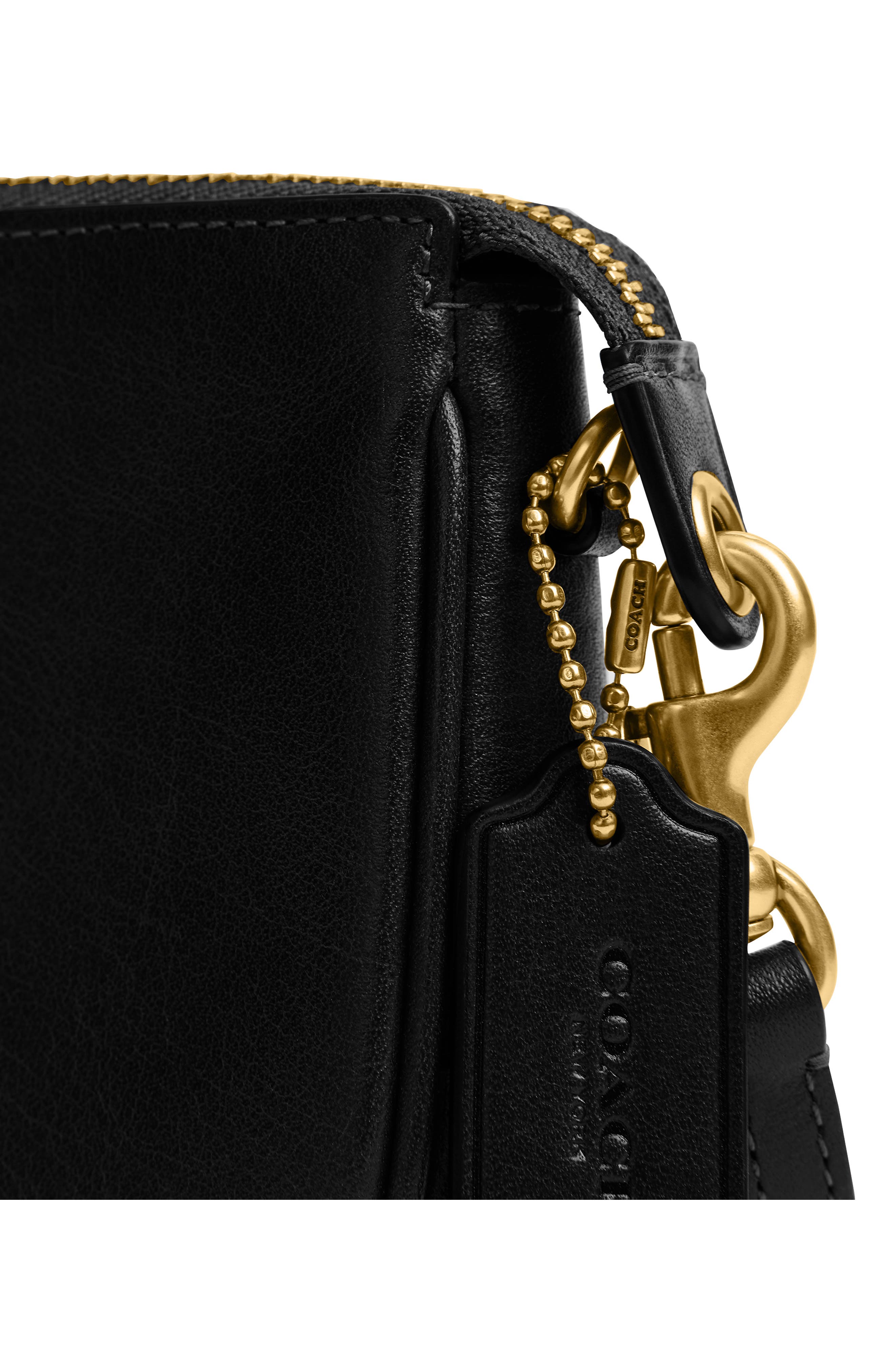Женские сумки COACH Plaza 18 Natural Grain Leather Shoulder Bag — фото 6