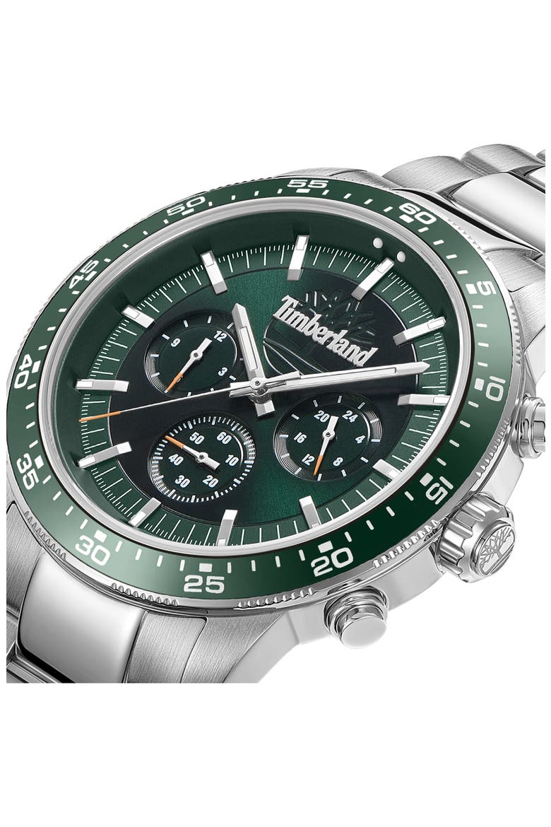 Parkman Multifunction Chronograph Bracelet Watch, 44mm, Alternate, color, SILVER