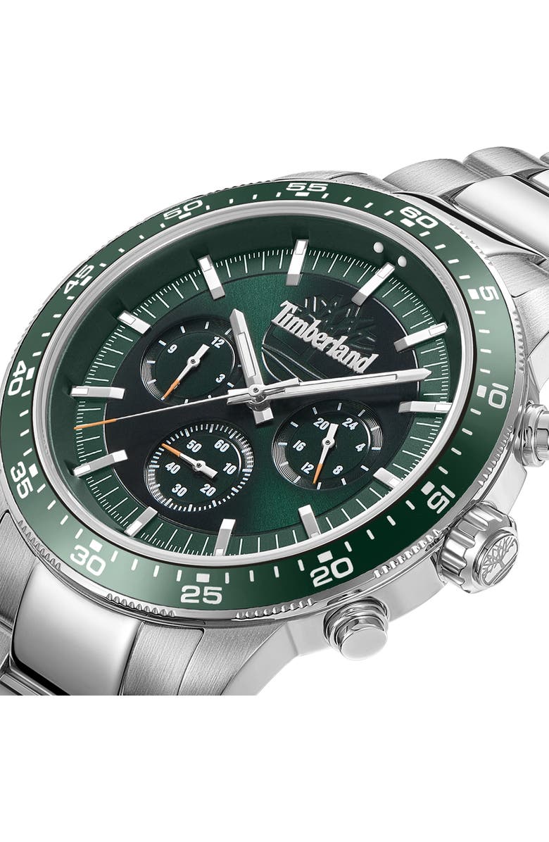 Timberland Parkman Multifunction Chronograph Bracelet Watch, 44mm, Alternate, color, Silver