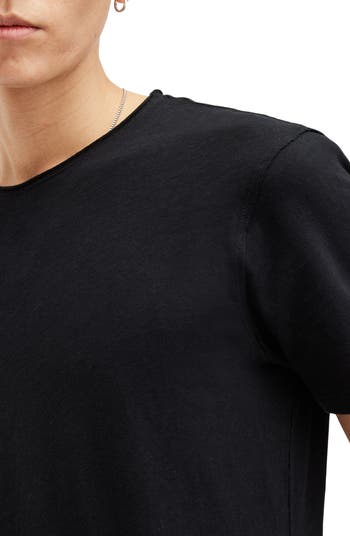 Figure Roll Neck Cotton T-Shirt