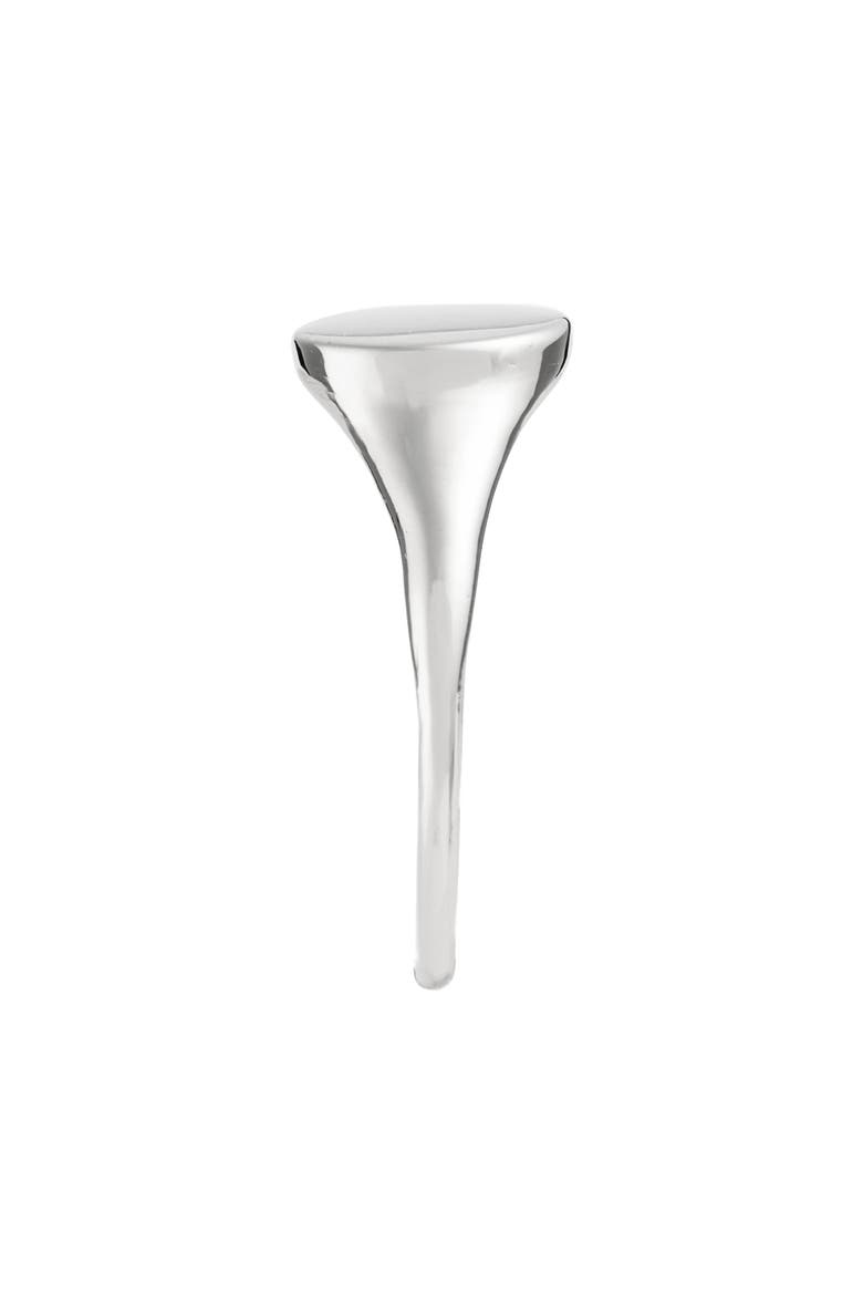 Flat Oval Ring (Nordstrom Exclusive), Alternate, color, WHITE GOLD