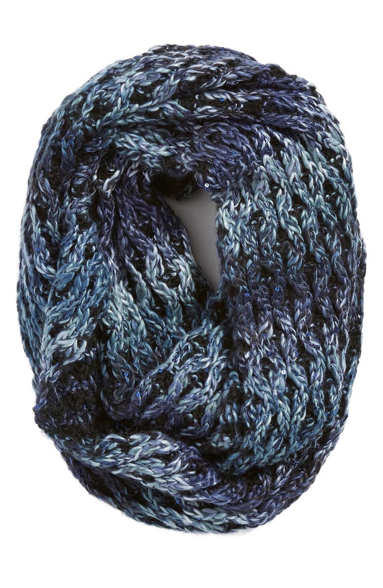 Collection XIIX 'Honeycomb Shine' Knit Infinity Scarf, Main, color, 