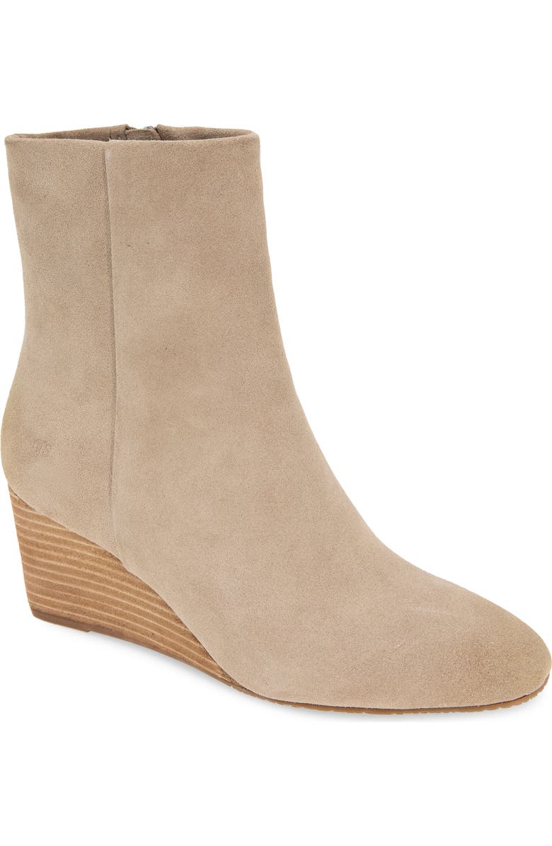 Gentle Souls Nash Wedge Bootie, Main, color, Mushroom Suede