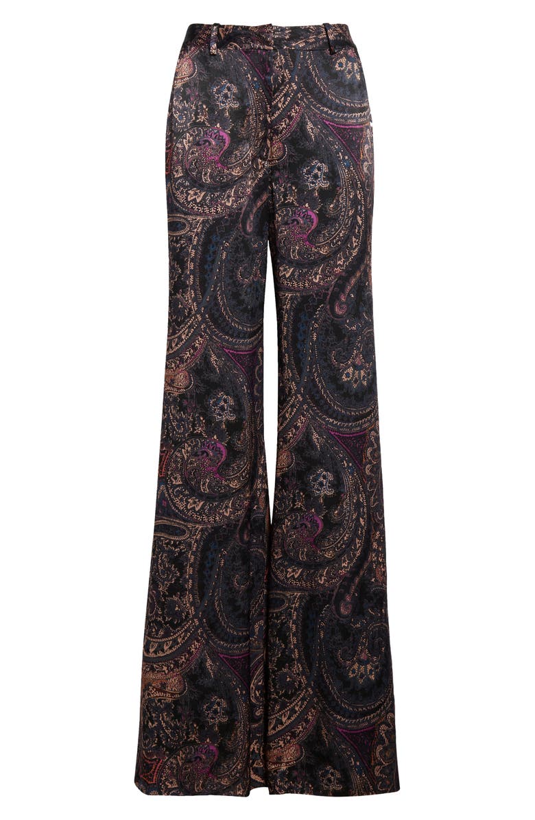 L'AGENCE Pilar Wide Leg Velvet Pants, Alternate, color, 