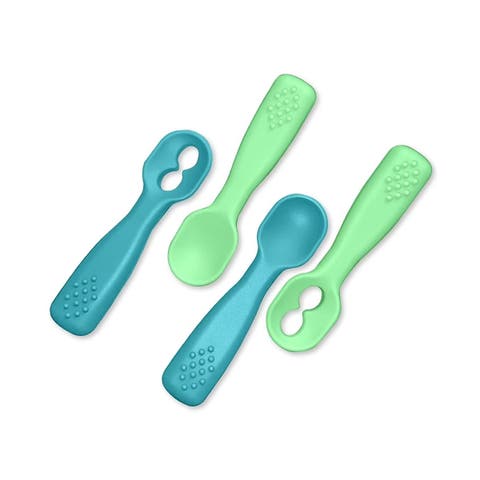 Silicone Baby Feeding Spoon Set 4 Piece