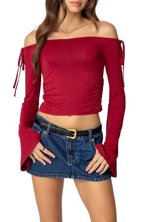 Keaghan Off the Shoulder Bell Sleeve Top