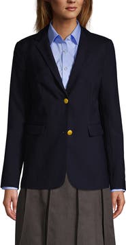 Lands' End School Uniform  Hopsack Blazer