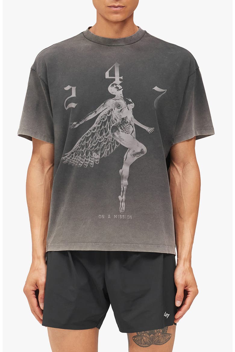 247 Fallen Angel Graphic Tee, Main, color, VINTAGE BLACK