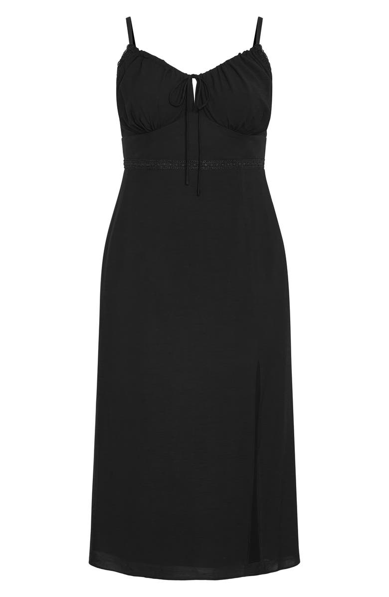City Chic Sweet Pea Sleeveless Dress, Alternate, color, Black