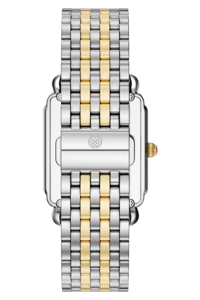 Deco II Two-Tone Diamond Bracelet Watch, 32mm, Alternate, color, TWO TONE