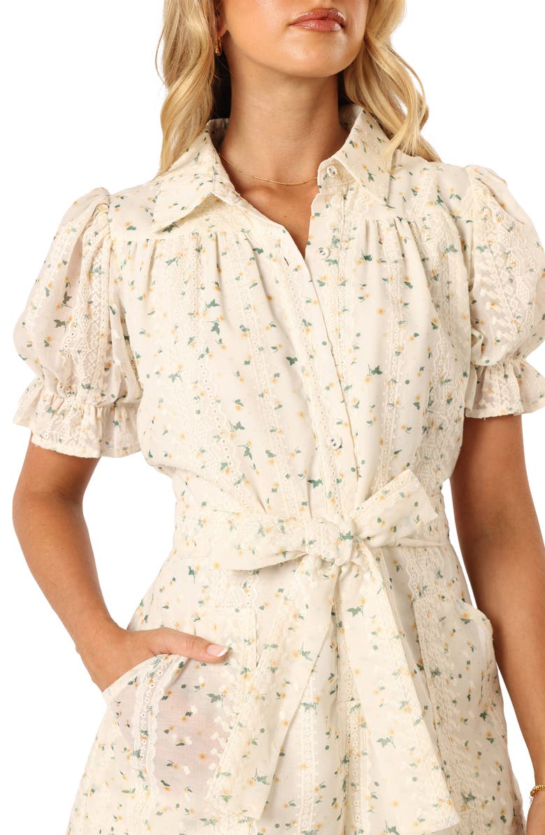 Petal & Pup Amy Floral Print Romper, Alternate, color, 