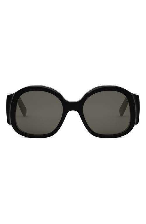 Celine Maxi Triomphe 54mm Round Sunglasses