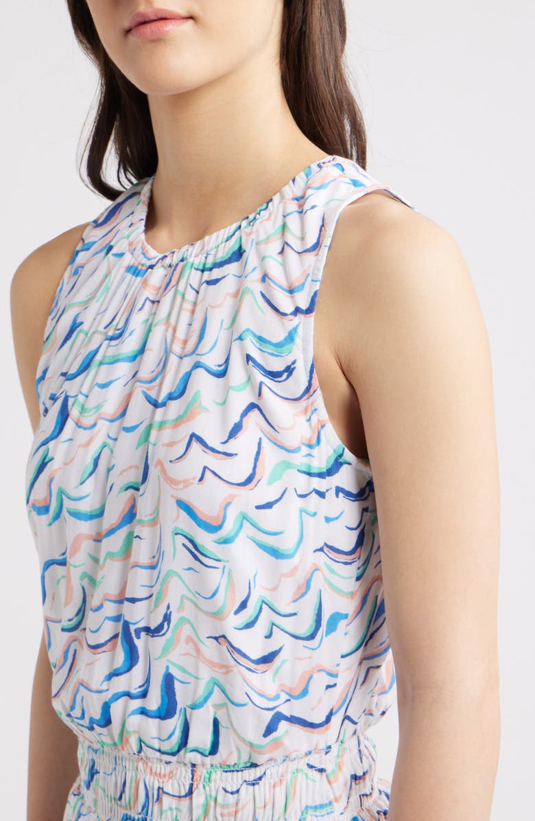 Hatley Wavy Stripes Sleeveless Maxi Dress, Alternate, color, 