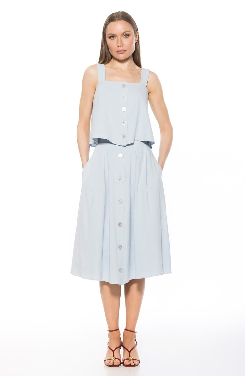 Alexia Admor Elena Trapeze Tank, Alternate, color, Light Blue