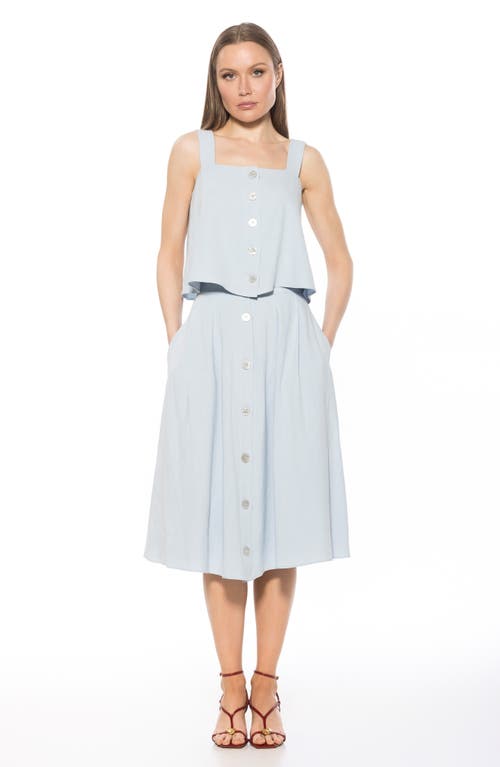 Alexia Admor Elena Trapeze Tank In Light Blue