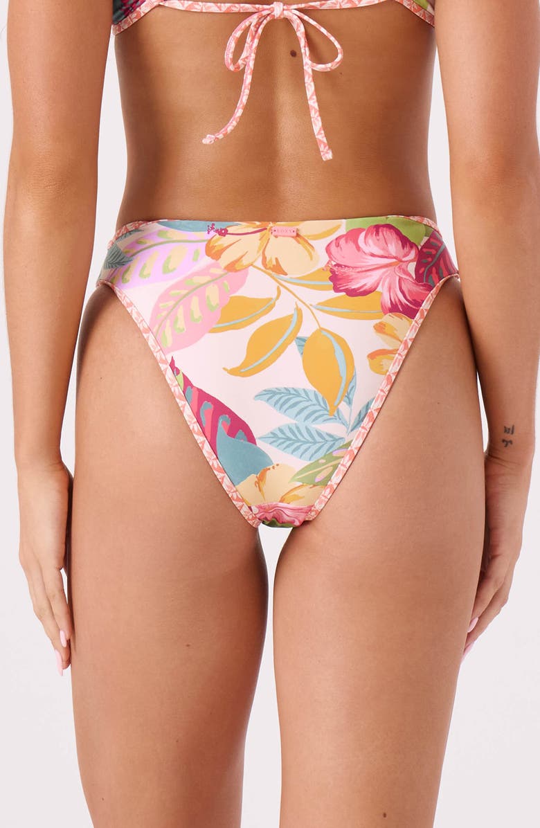 Roxy Hot Tropics High Waist Bikini Bottoms, Alternate, color, Tropic Multi