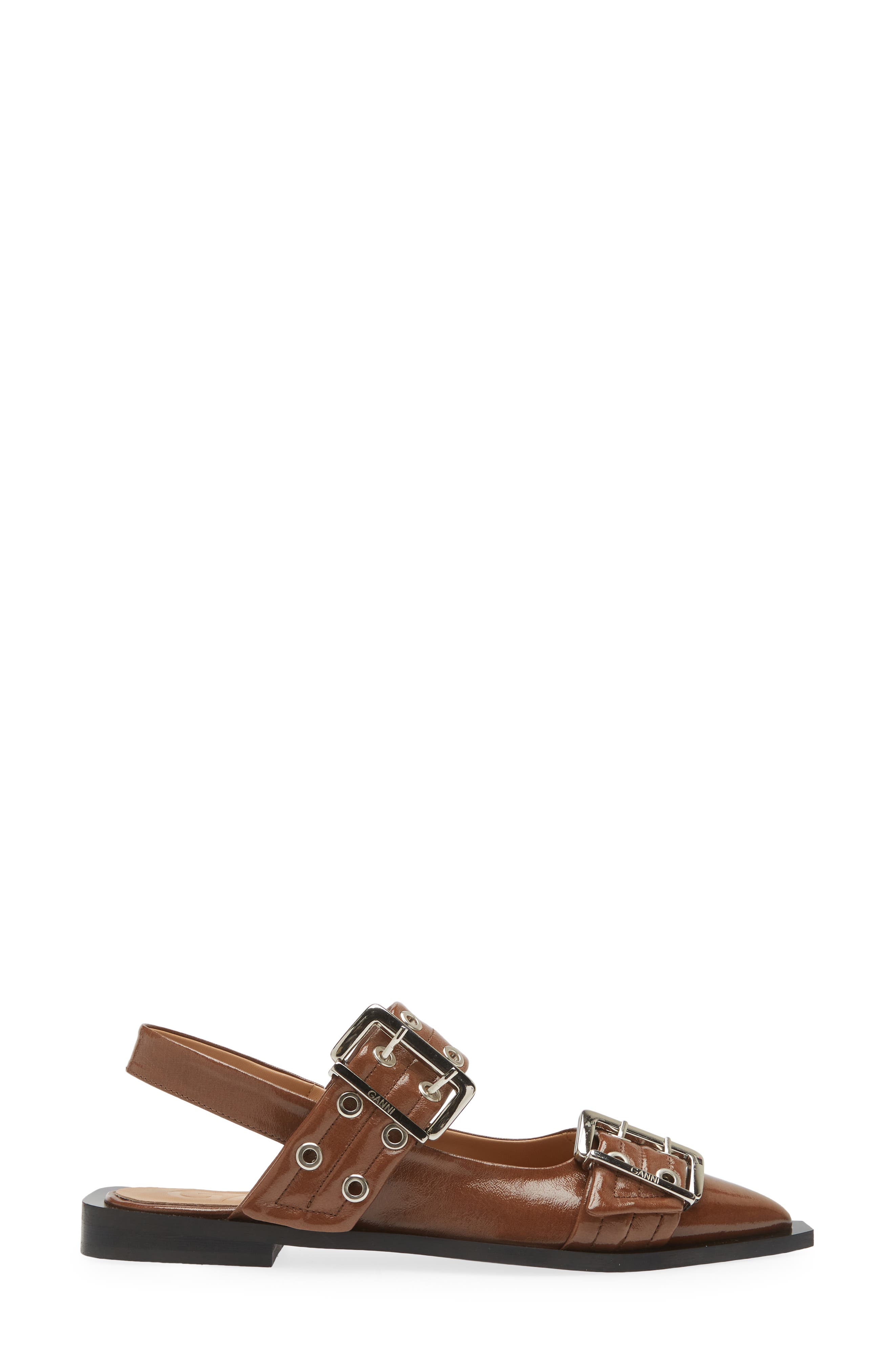Slingback Pointed Toe Flat, Alternate, color, FOSSIL