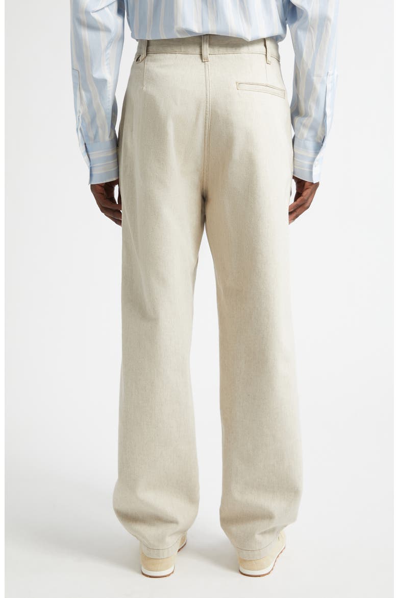 Le de-Nimes Paysan Straight Leg Jeans, Alternate, color, LIGHT BEIGE