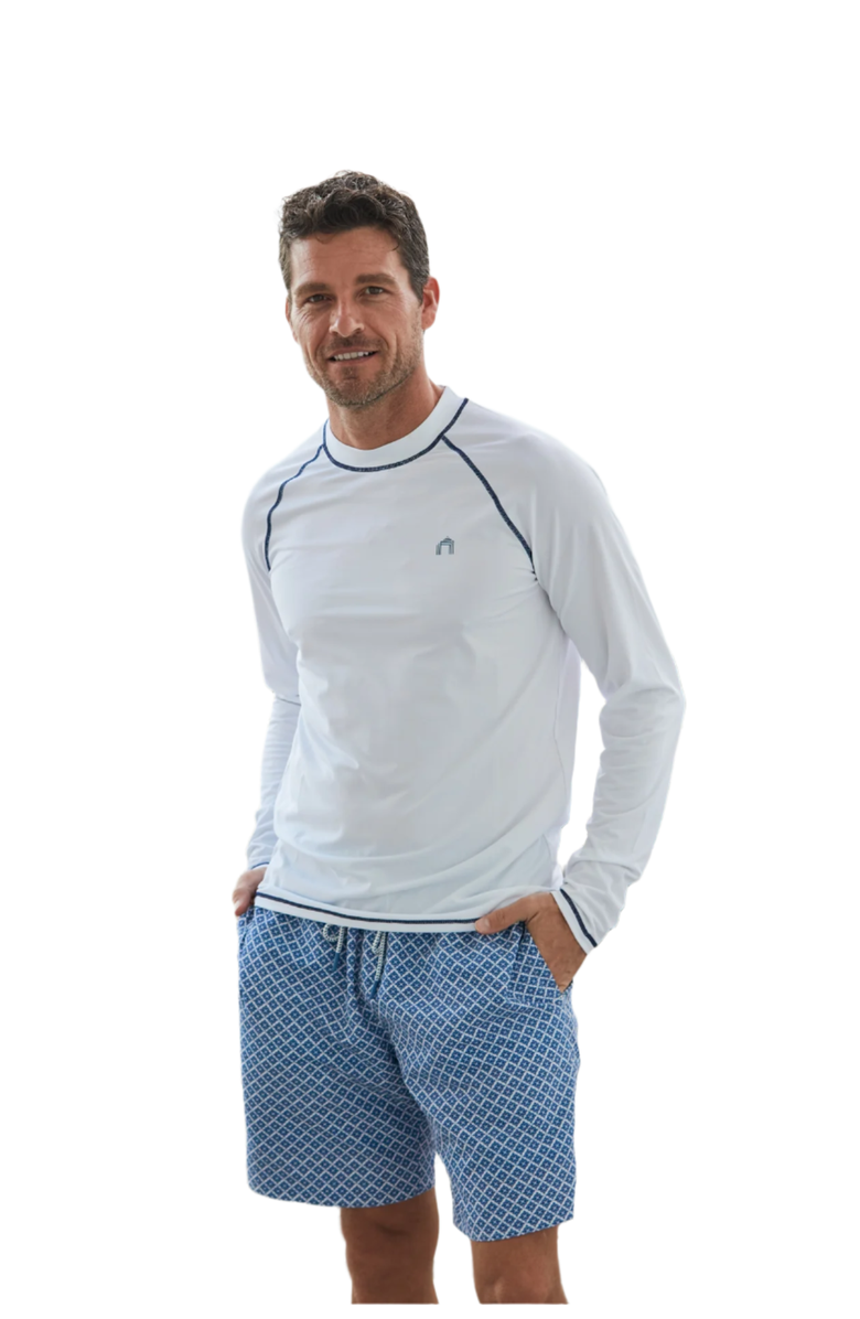 Cabana Life Men's Long Sleeve Cabana Rashguard, Main, color, 