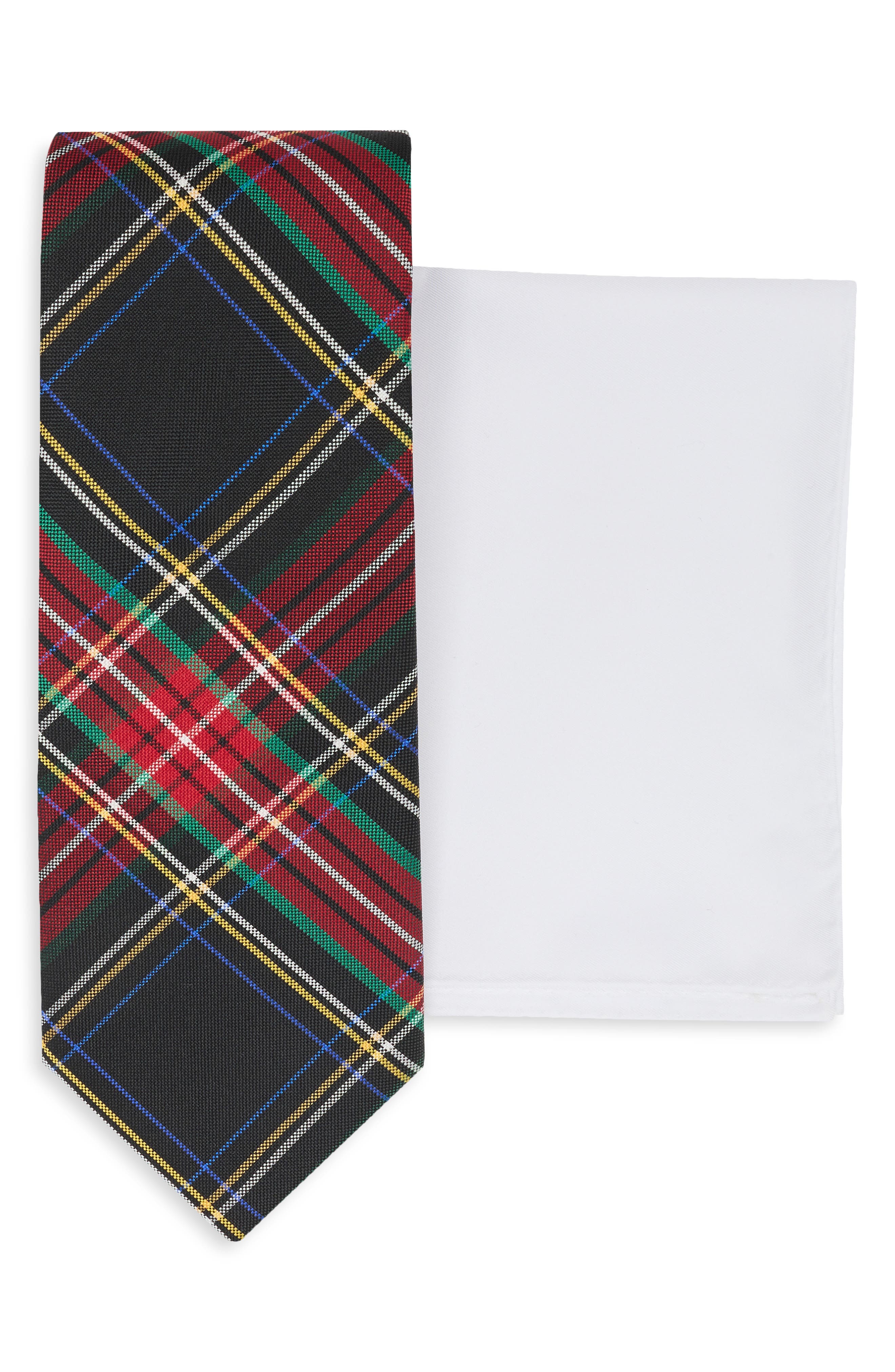Stewart Tartan Tie & Pocket Square Set