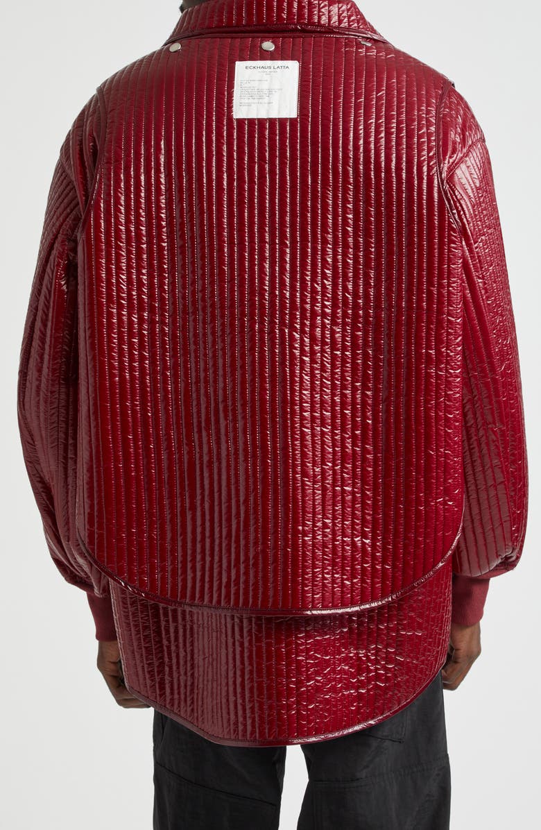 Eckhaus Latta Line Quilted Jacket with Removable Vest, Alternate, color,