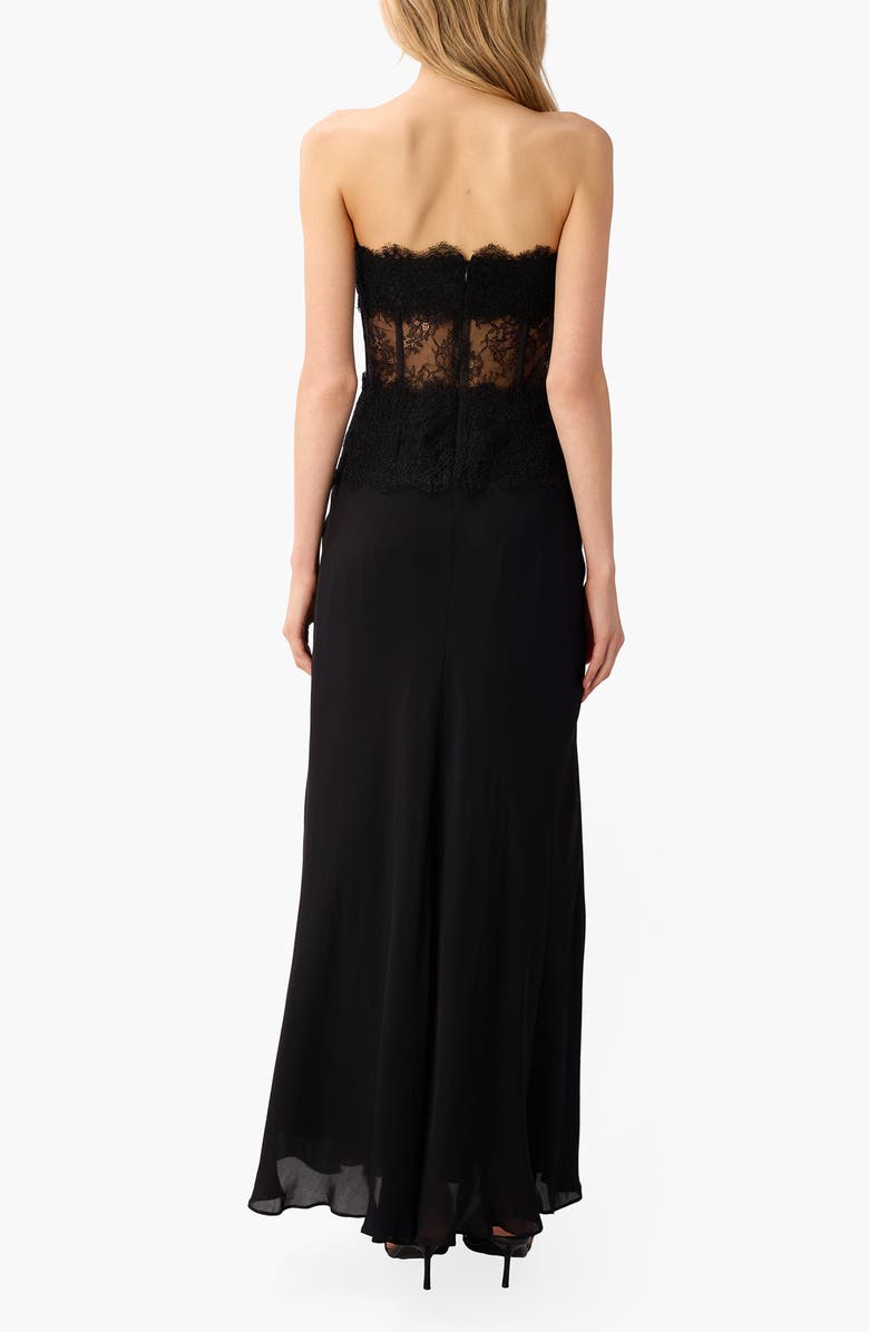 CAMI NYC Lucienne Strapless Gown, Alternate, color, Black