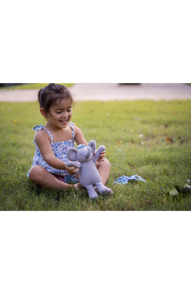 Tikiri Alvin the Elephant Knit Stuffed Animal, Alternate, color,