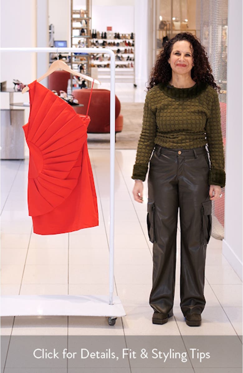 Fan One-Shoulder Minidress, sales video thumbnail