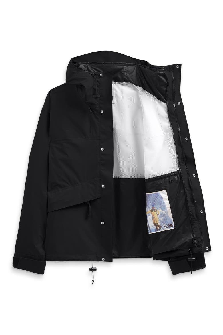 '86 Retro Waterproof Mountain Jacket, Alternate, color, BLACK