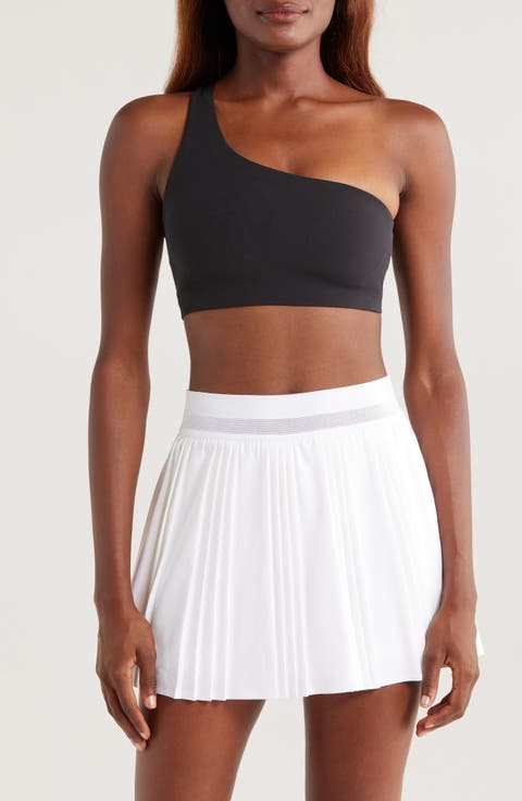 Zenvy Asymmetrical Light-Support Padded Sports Bra