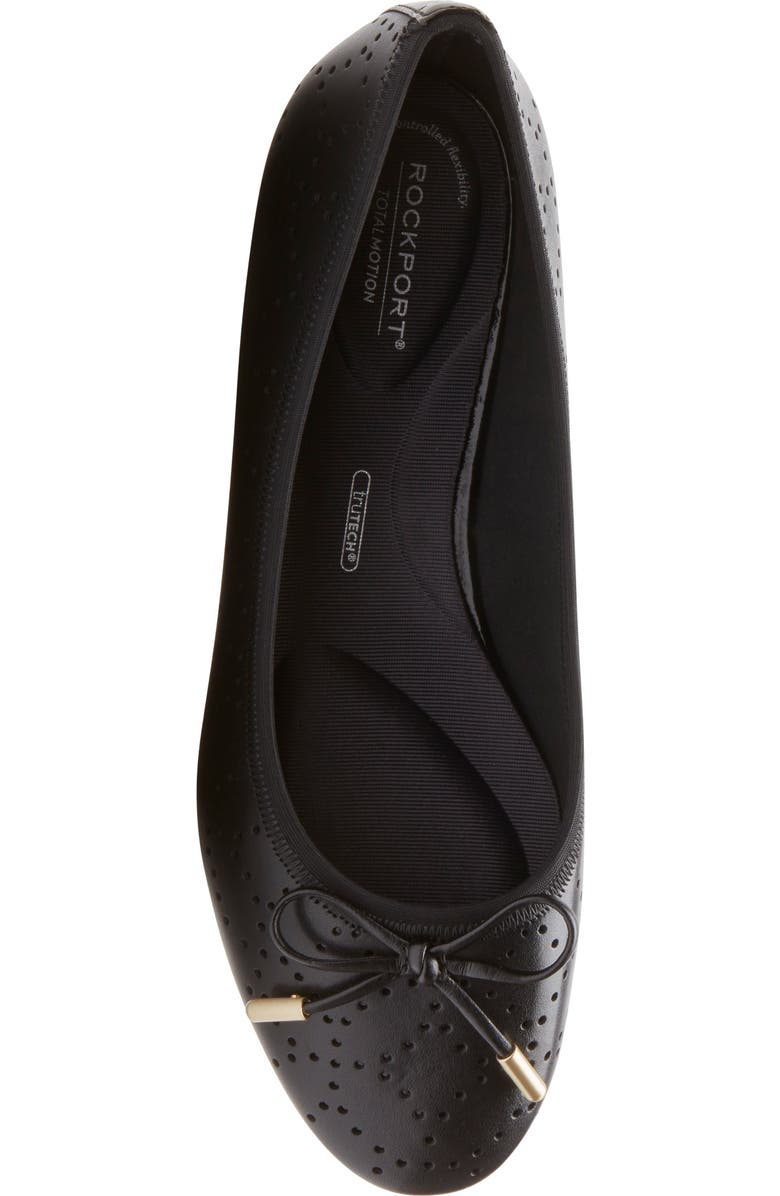 Rockport Shea Perforated Tie Flat, Alternate, color,