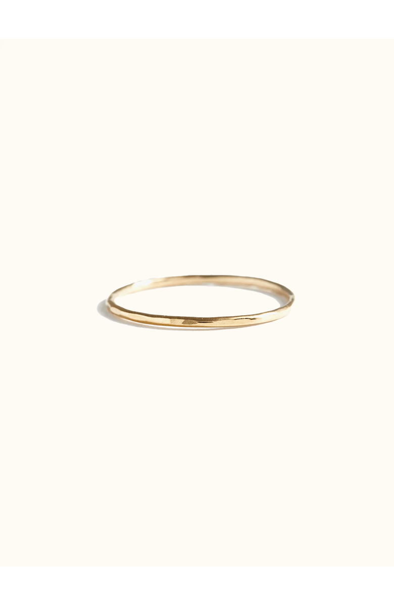 ABLE Hammered Stacking Ring, Main, color, Gold