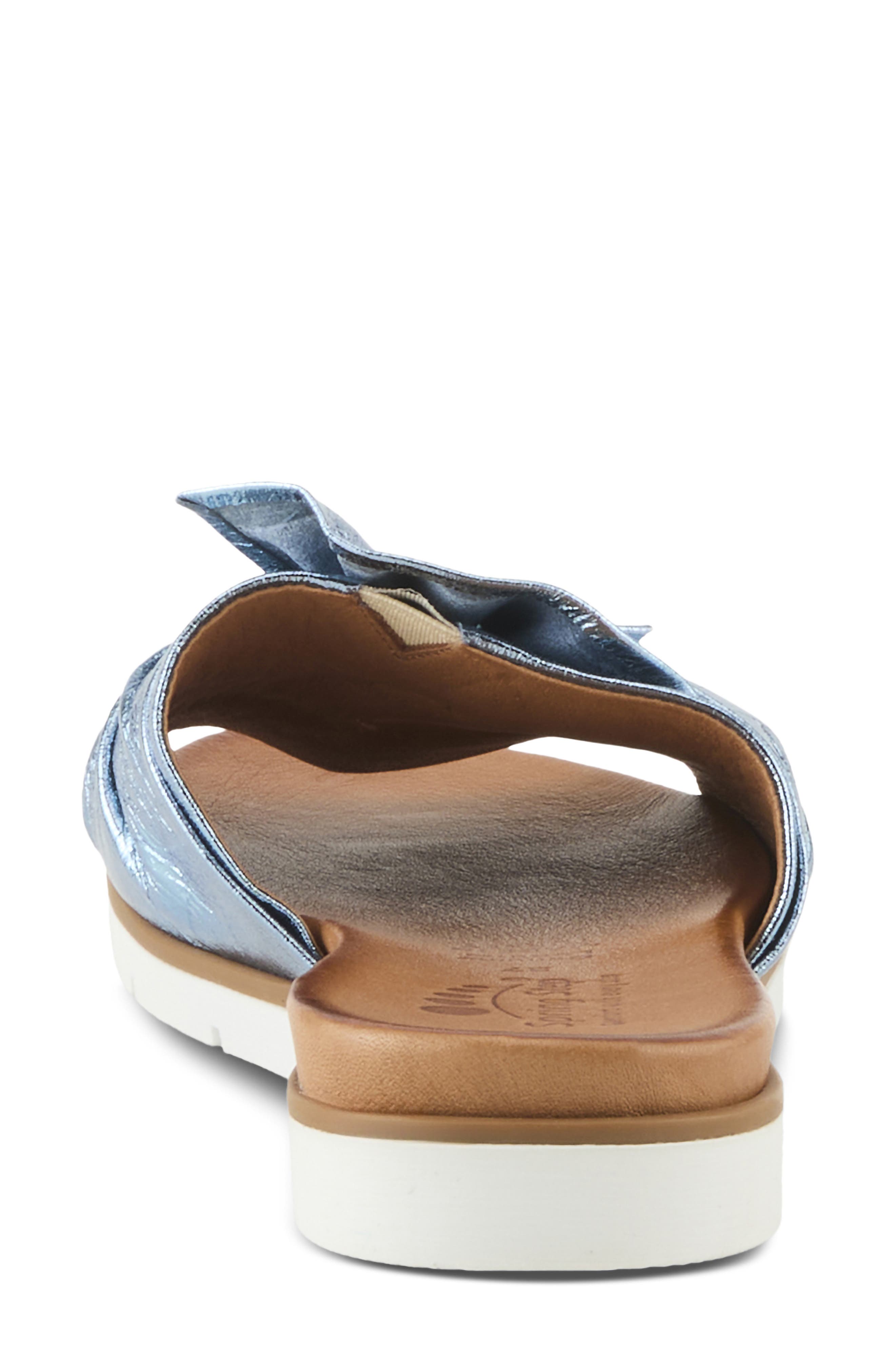 Spring Step Lavona Slide Sandal, Alternate, color, Blue Metallic