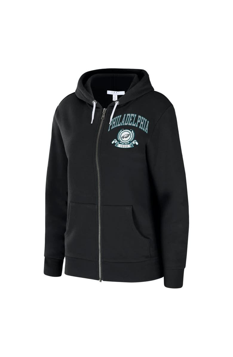WEAR by Erin Andrews Women's WEAR by Erin Andrews Black Philadelphia Eagles Full-Zip Hoodie, Alternate, color, Black