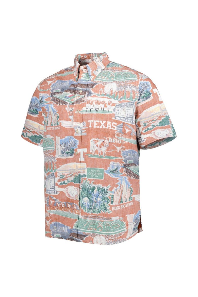 Men's Reyn Spooner Texas Orange Texas Longhorns Scenic Button-Down Shirt, Alternate, color, Burnt Orange