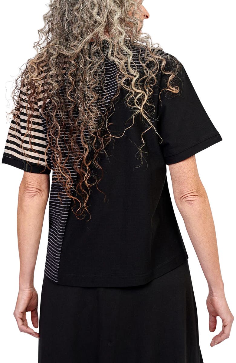 Alembika Sphere patchwork design crew neck tee, Alternate, color, 