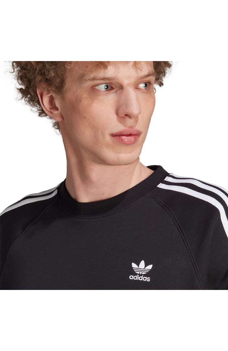 adidas Lifestyle 3-Stripes Long Sleeve T-Shirt, Alternate, color, Black