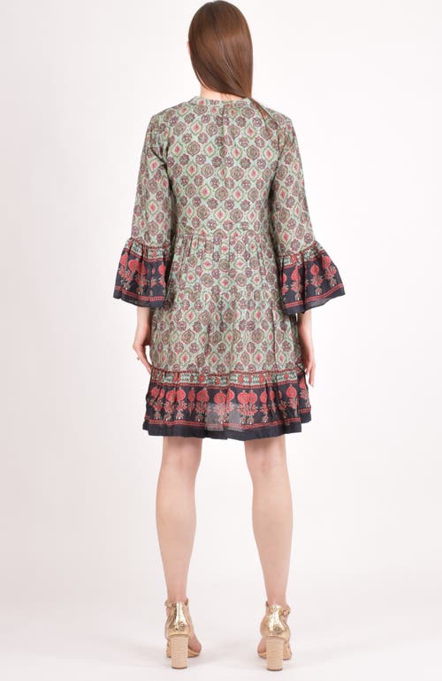 Raas Juniper Ajrakh Boho Mini Dress