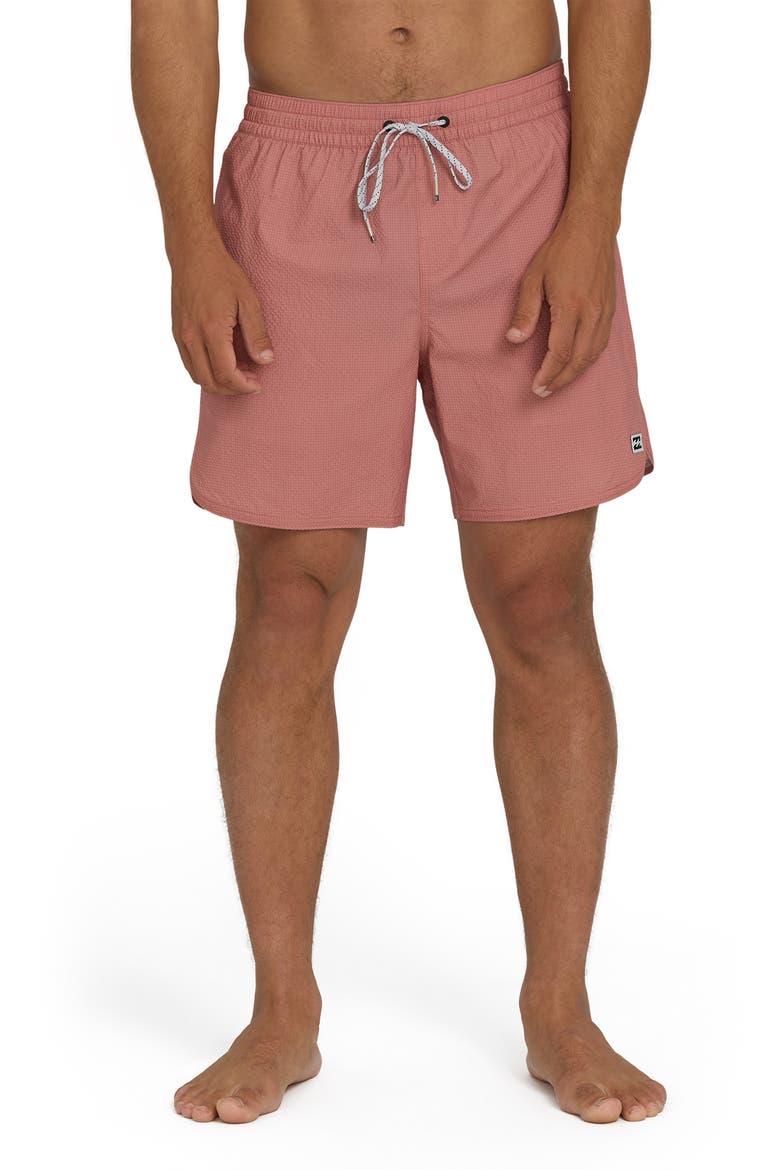 Reform Layback Swim Trunks, Main, color, ASH ROSE