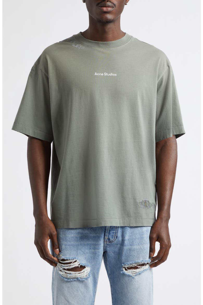 Gender Inclusive Exford U Stamp Mending Midsummer Graphic T-Shirt, Main, color, SLATE GREY