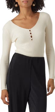 VERO MODA Karis Button Rib Top