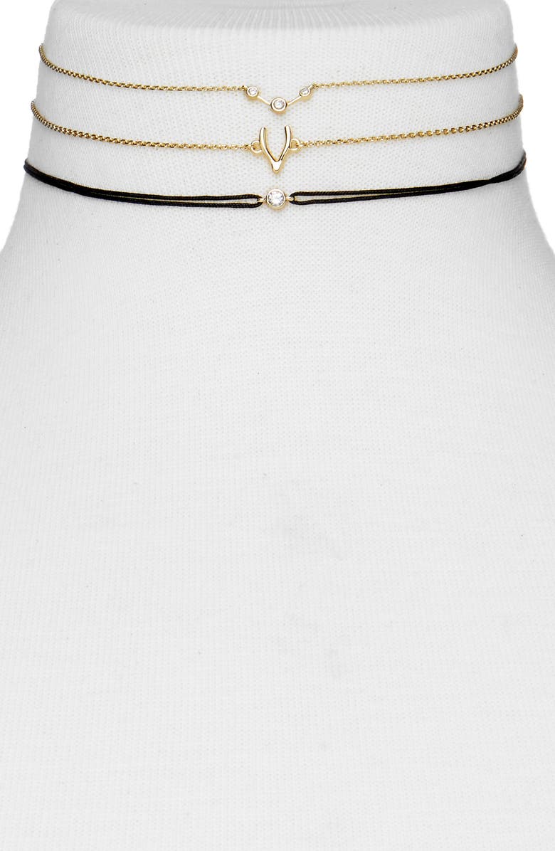 BaubleBar Azami Set of 3 Chokers, Main, color, 