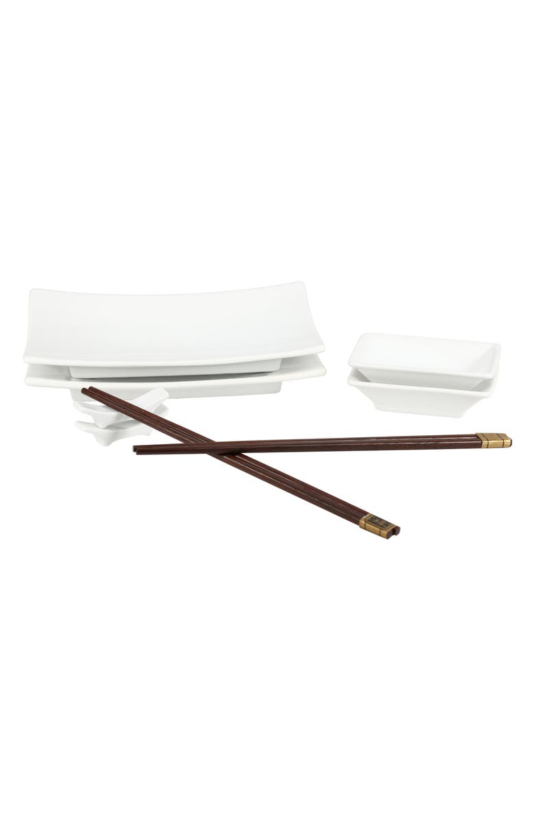BIA Cordon Bleu Sushi 2 Go 8-Piece Porcelain Sushi Set, Alternate, color, White