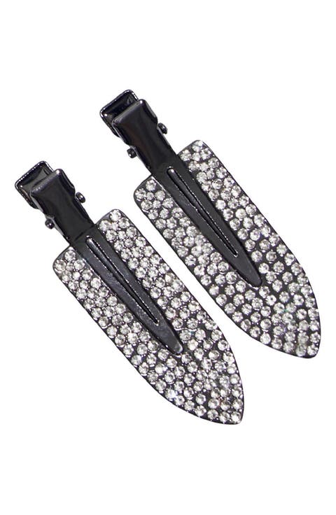 2-Pack Embellished Creaseless Hair Clips