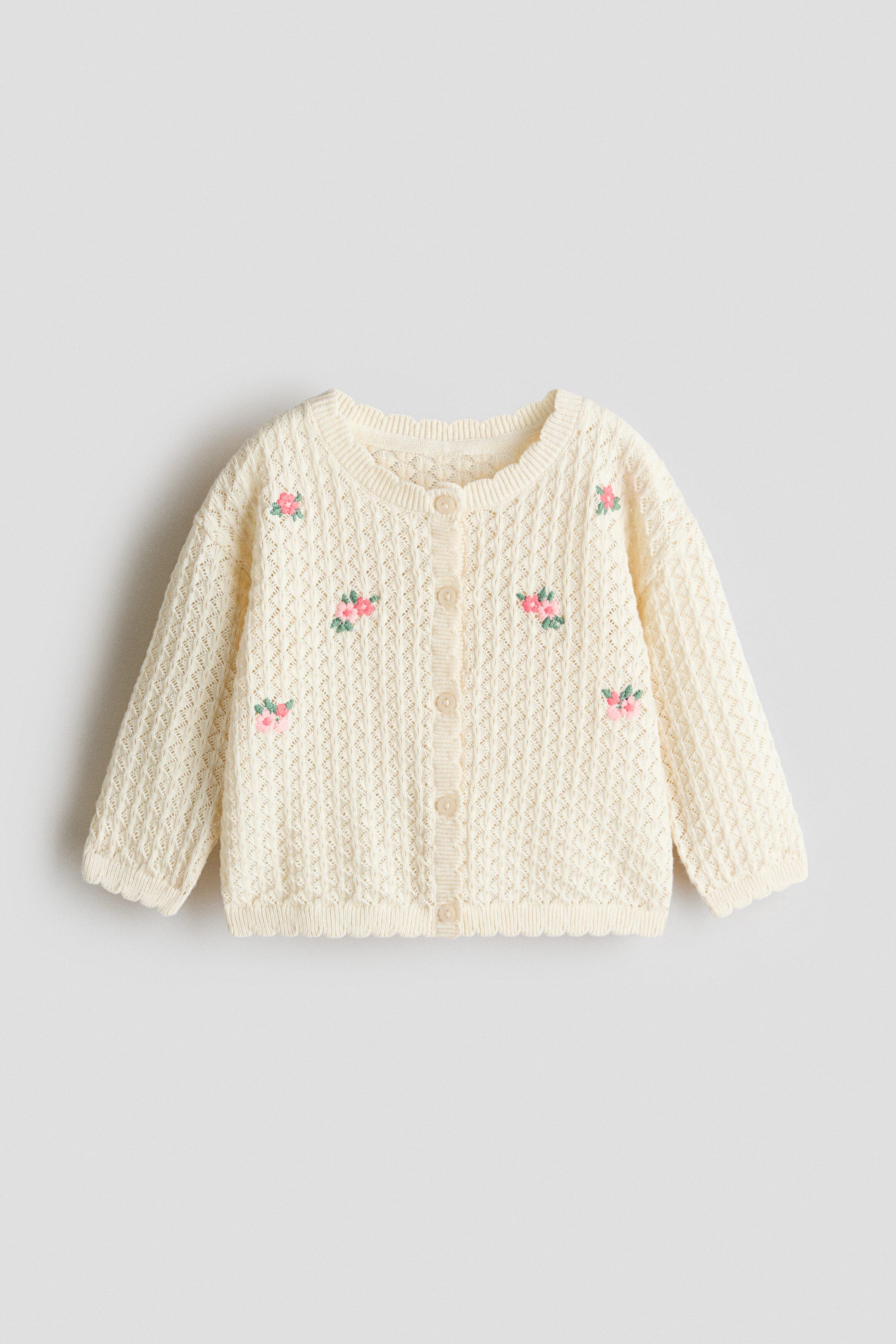Light beige/flowers